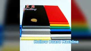 Plastic Board Extrusion Machine PP PE Hollow Board